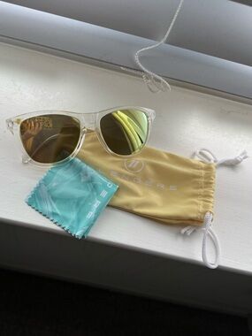 Blenders Frame Yellow Lens Sunglasses with Yellow Pouch